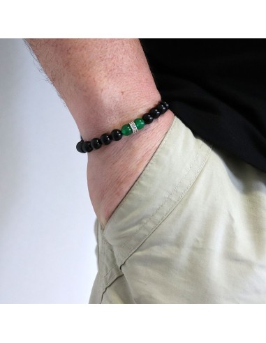 Bracelet club Racing club de Lens couleurs maillot extérieur noir et vert