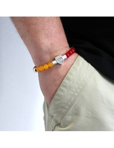 Bracelet FAN Racing club de Lens maillot domicile porté