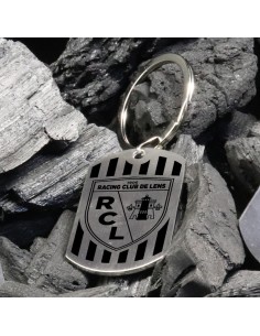 Porte-clés rayures Blason RC LENS - personnalisé 2