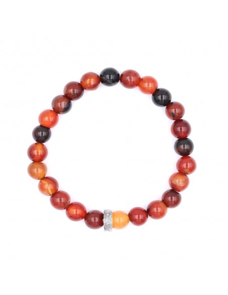Le bracelet CLUB Agate rouge multi couleurs RC LENS