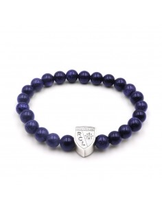 Bracelet_bijouterie_supporter_rclens_rc_lens_rcl_pierre_sable_bleu_violet
