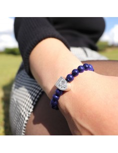 Bracelet_bijouterie_supporter_rclens_rc_lens_rcl_pierre_sable_bleu_violet 2
