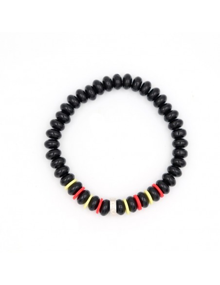 Bracelet CLUB Noir rayé Sang & Or RC LENS - 2023/2024