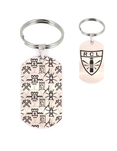 Porte-clés argenté SAINTE BARBE 2024