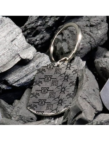 Porte-clés argenté SAINTE BARBE 2024