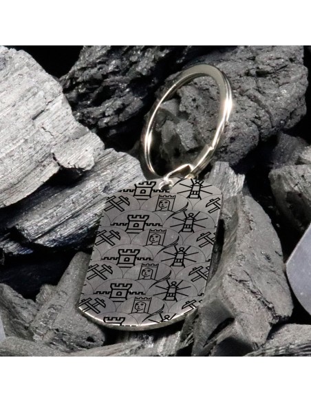 Porte-clés argenté SAINTE BARBE 2024