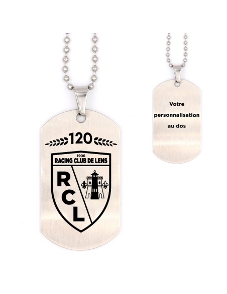 pendentif blason 120 ans personnalisé