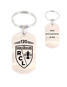 Porte-clés Blason anniversaire RC LENS - personnalisé