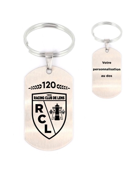 Porte-clés Blason anniversaire RC LENS - personnalisé