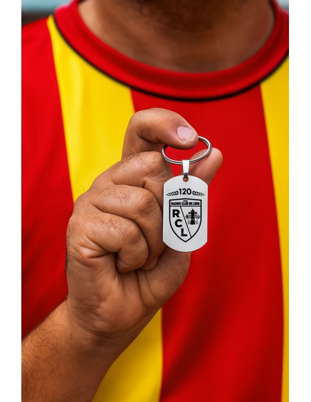 Porte-clés Blason 120 ans RC LENS - personnalisé