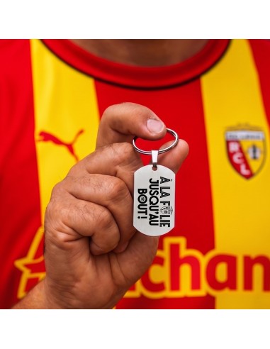 Porte-clés argenté A LA FOLIE, JUSQU'AU BOUT