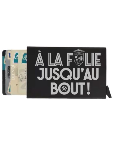 Porte-cartes RFID noir - "A la Folie Jusqu'au...