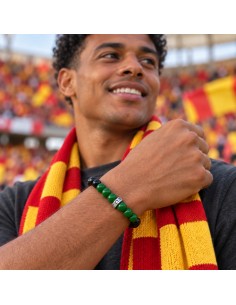 Bracelet RCL Noir & Vert – Bijou Club RC Lens 2027 2