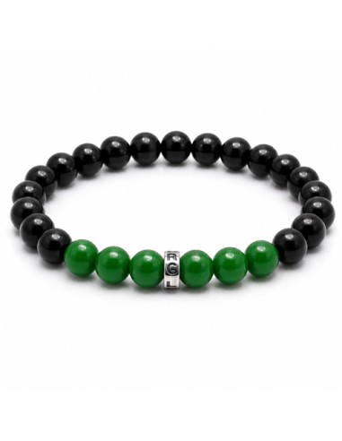 Bracelet RCL Noir & Vert – Bijou Club RC Lens 2027