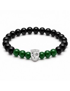 Bracelet Supporter RC Lens – Noir & Vert avec blason - 2027