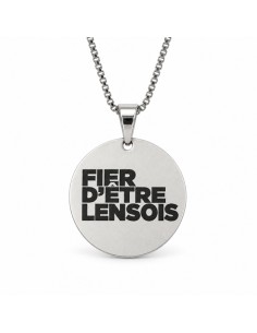 Pendentif argenté RC Lens « Fier d’être Lensois » 2