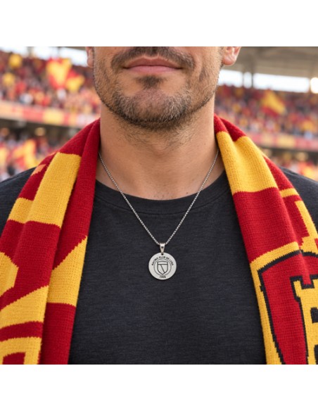 Pendentif argenté RC Lens « Fier d’être Lensois »