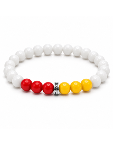 Bracelet RCL Blanc et Sang & or– Bijou Club RC Lens 2027