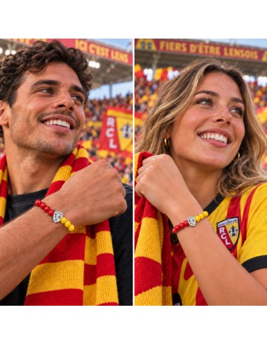 Bracelet Supporter RC Lens – Sang & Or avec blason - 2027