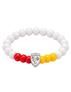 Bracelet RCL Blanc, Sang & Or – Bijou Club RC Lens 2027