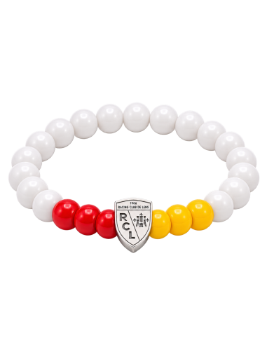Bracelet RCL Blanc, Sang & Or – Bijou Club RC Lens 2027