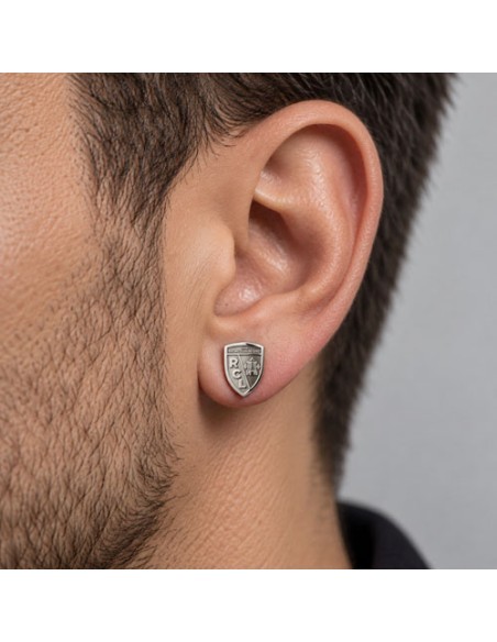 Boucle d'oreille Blason RC Lens