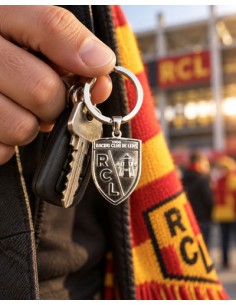 Porte-clés argenté Blason 2