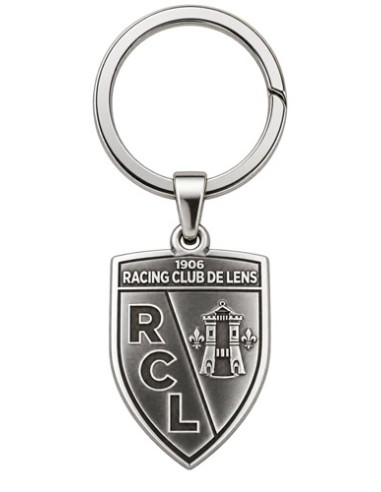 Porte-clés argenté Blason