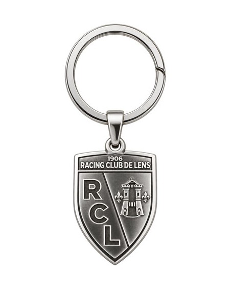 Porte-clés argenté Blason