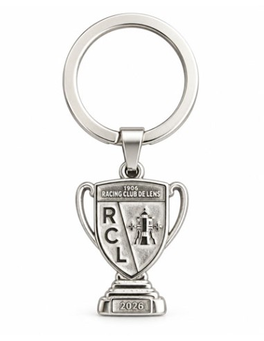 Porte-clés argenté Blason