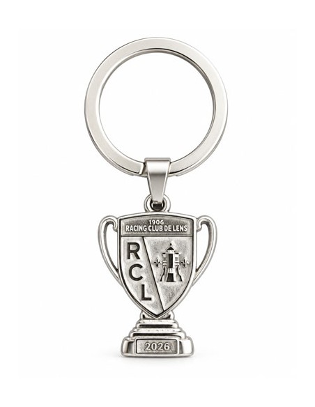 Porte-clés argenté Blason