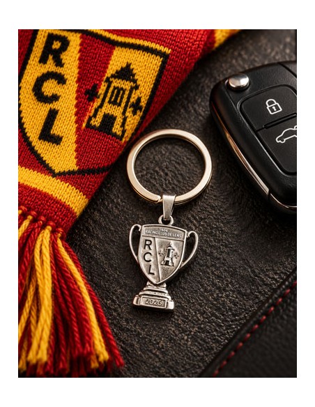 Porte-clés argenté Blason