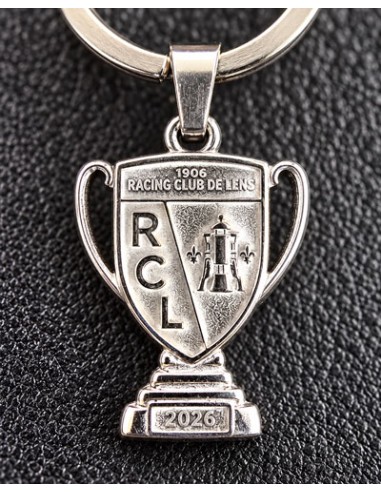 Porte-clés argenté Blason