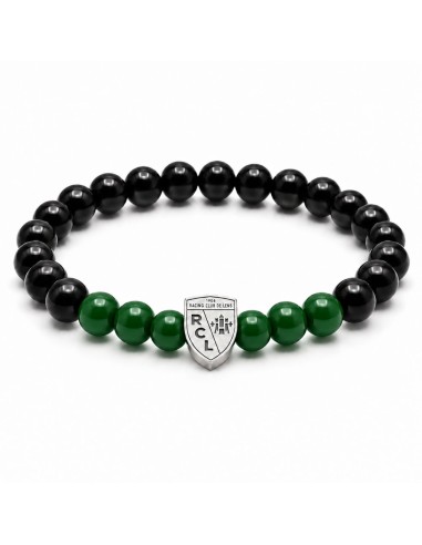 Bracelet RCL Noir & Vert – Bijou Club RC Lens 2027