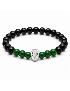 Bracelet Supporter RC Lens – Noir & Vert avec blason - 2027
